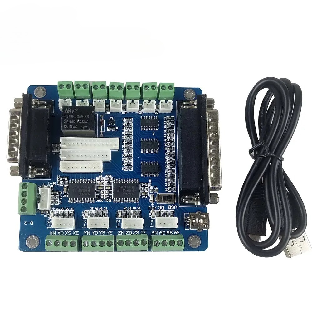 5 Axis Cnc Breakout Board Interface Mach3 - Płytka sterująca Mach3 5-osiowa CNC do